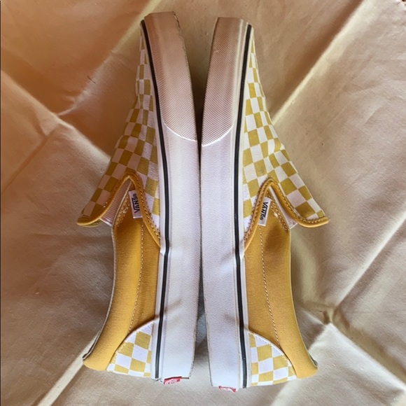 Vans Yellow Checkerboard Slip-On - Picture 4 of 6